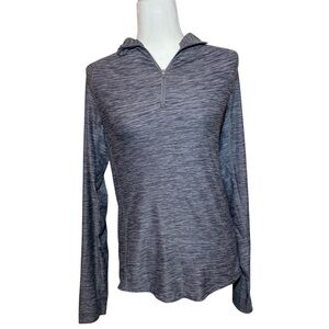 All In Motion Gray Long Sleeve Quarter Zip Pullover